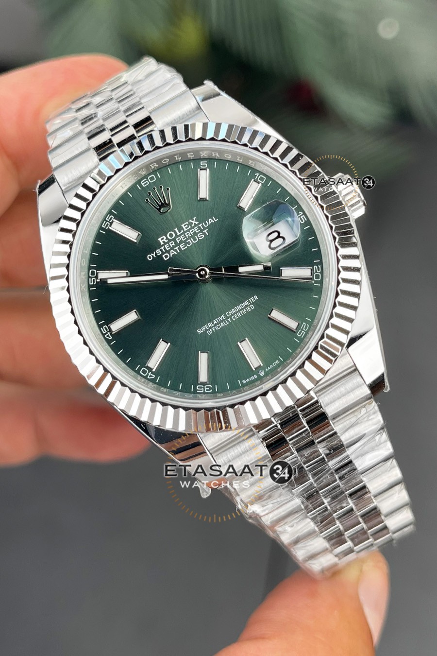 Rolex Datejust 126334 Green Super Clone Eta Saat ETASAAT34